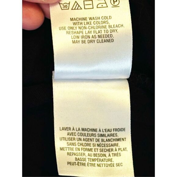 Anthropologie Vanessa Virginia Women’s Small Black Ruffled Sleeve Blouse •V-Neck - Picture 10 of 16